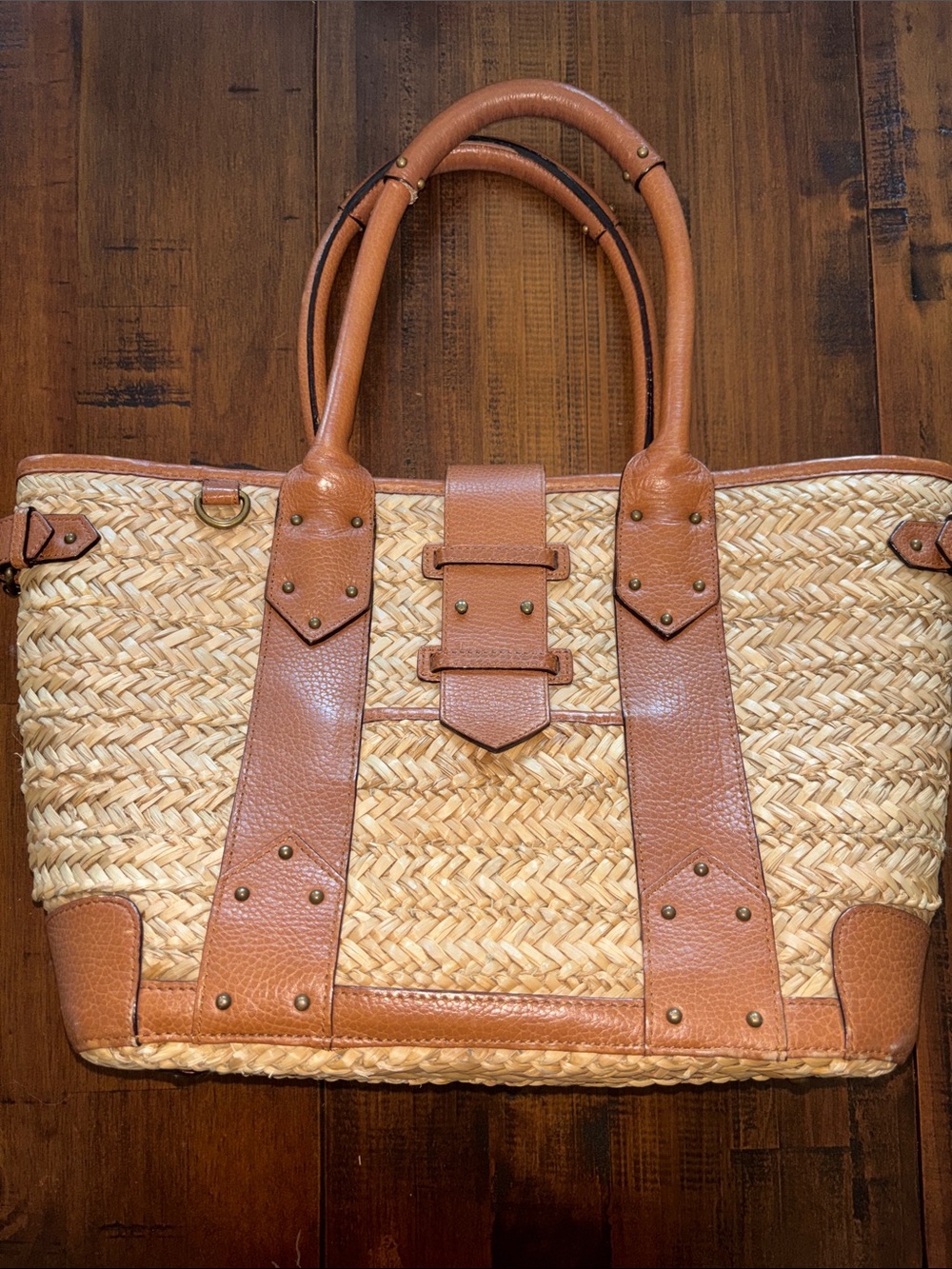J. Crew Straw Tote Bag